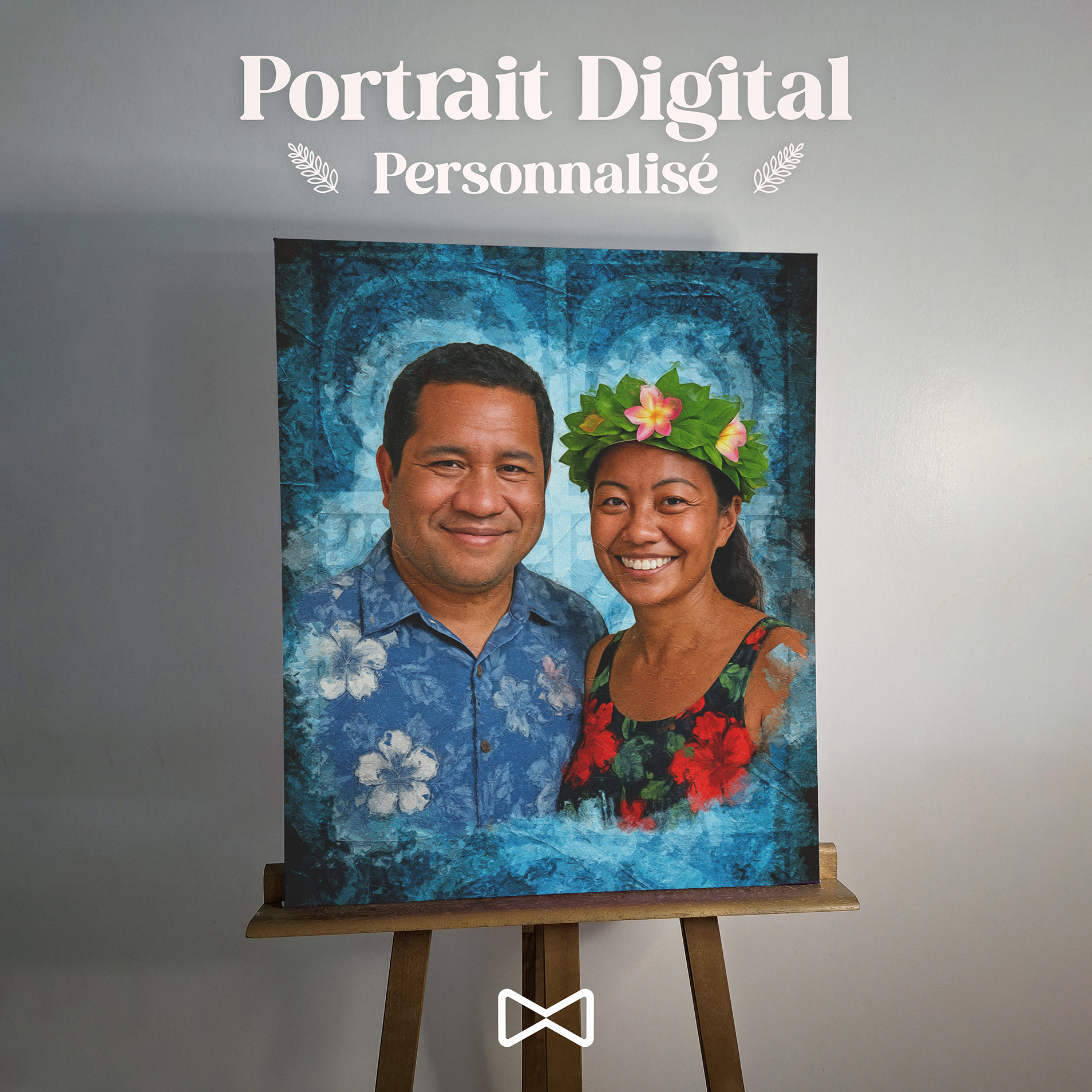 Portrait Digital - Impression sur toile